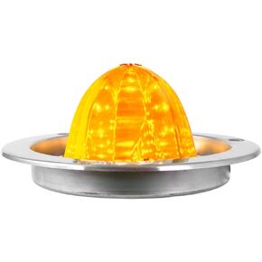 GG Grand General 81916 Green/Green Classic Watermelon 18 LED Light with Stainless Steel Flange Mount Bezel