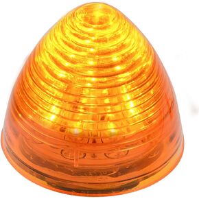 GG Grand General 79300 2.5 Inch Beehive 13LED Light, 1 Pack, Amber/Amber