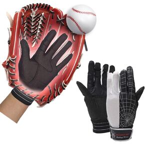 J&S SPORTING Spider Grip Baseball Inner Glove Protective Glove for Adult & Youth