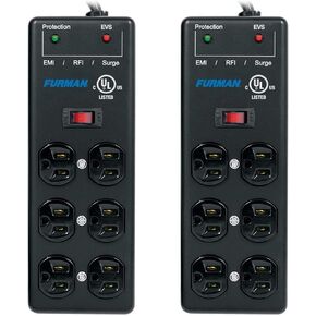 Furman SS-6B-PRO 15' 6-Outlet Surge Protector (2-Pack) Bundle