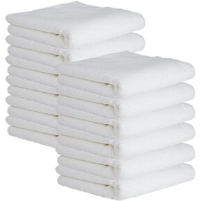 CARTMAN 16 x 24 Inch, 12 Pack, 350GSM Premium Microfiber Cleaning Cloths, Non-Abrasive, Reusable and Washable, All Purpose Cleaning Towels for Car Wash, Home Cleaning
