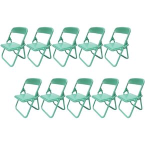 Veemoon 20 Pcs Mobile Phone Holder Cartoon Phone Bracket Mini Chair Phone Stand Tablet Mount Cell Phone Holder for Car Foldable Chair Phone Stand Cute Cell Phone Plastic Doll House Flat