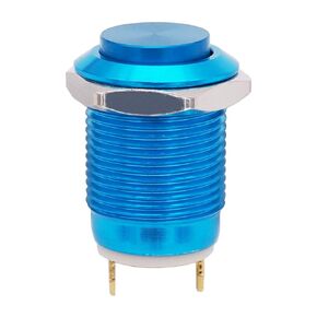 Twidec/12mm 1/2" Waterproof Red Metal Shell Momentary Raised Top Push Button Switch DC/AC 36V 2A SPST 1NO Start Button for car Modification Switch(Quality Assurance for 1 Years) M-12-R-G