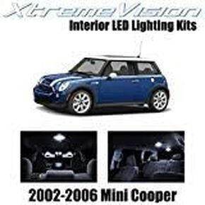 XtremeVision Interior LED for Mini Cooper 2002-2006 (7 Pieces) Cool White Interior LED Kit + Installation Tool