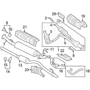 Ford Motor Co Genuine Exhaust Nut W520514S440