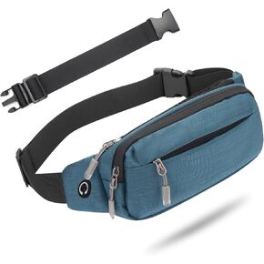 USHAKE Fanny Pack حقائب الخصر مع موسع للرجال والنساء، حقيبة الخصر وحقيبة الورك مع 3 جيوب بسحاب وأشرطة قابلة للتعديل للسفر غير الرسمي والمشي لمسافات طويلة والجري والرياضات الخارجية in Kuwait