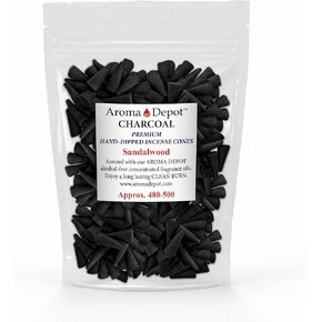1'' Sandalwood Charcoal TOPFLOW Incense Cones (480-500)