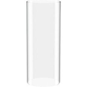 Borosilicate Glass, Clear Candle Holder, Glass Chimney for Candle Open Ended, Glass Hurricane Candle Holders Diameter 2.5", Height 4"