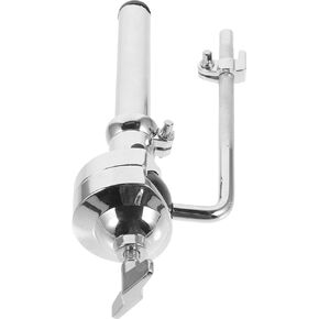 ERINGOGO Metal Bracket Single Tom Holder Bass Drum Mount Percussion Stand for Musical Instrument Replacement Accessory Silver Plated Metal Brackets