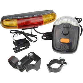 Multifunctional Bicycle Turning Light Bike Tail Lamp Red Color Light Brake Lamp for Safe Cycling Hiking Outdoor