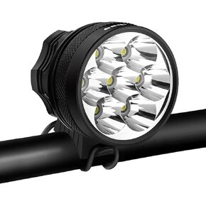 Bike Light, Waterproof Bicycle Headlight, Super Bright 10500 Lumen 7 LED Bike Headlight, 9600mAh Bike Front Headlight Rechargeable, Headlamp Flashlight, for All Bike Cycling Camping Outdoor