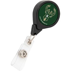 Milwaukee Bucks NBA Team Retractable Badge Holder Ticket Clip Reel ID
