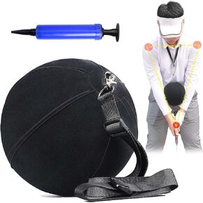 Golf Training Aid, Smart Ball for Golf Swing Trainer, Inflatable & Portable Golf Training Equipment for Straight Arm, Indoor Golf Practice Tools to Correct Posture - Amend Chicken Wing for Beginners