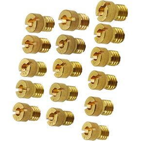 16pcs Carburetor Carb Main Jet Kit Replacement for OKO CVK 90 92 95 98 100 105 108 110 115 120 125 130 135 140 145 150