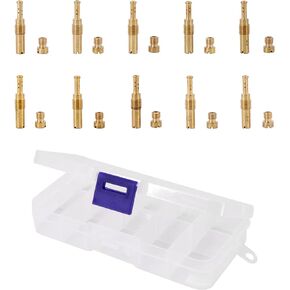 KIPA 10Pcs Carburetor Main Jet kit & 10Pcs Slow Pilot Jet for PWK Keihin OKO CVK PWM