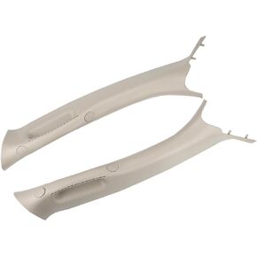 FEXON Front Driver & Passenger Side A Pillar Grab Handle Molding Trim Compatible with Dodge Ram 1500 2500 3500 Pickup Truck 2002-2010 Replaces 1TE75TL2AA 1TE74TL2AA (Left & Right 2 pcs) Beige