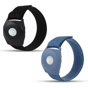 قطعتان من حامل ميدالية الأميرة كروز، سوار قابل للتعديل لأساور معصم ميدالية الأميرة مع لاصق سحري إكسسوارات حامل ساعة ميدالية الأميرة المريحة للرجال والنساء (أزرق، أسود) in Kuwait