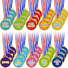 Award Medals Assortment Medals for Awards for Kids Award Medals Assortment Style Plastic Winner Award Medals for Kids Sports Talent Show Gymnastic Birthday Party Favors