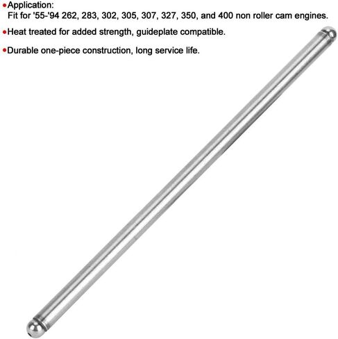 16Pcs Valve Push Rod Set, Hardened Steel Pushrods Replacement 5/16in Diameter 7.8in Standard Length Fit for Chevy in Saudi Arabia