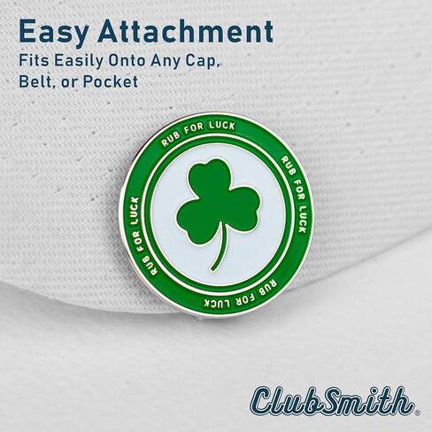 مجموعة مشبك قبعة كرة الجولف الفاخرة من ClubSmith®، البرسيم المحظوظ وشامروك، علامة كرة الجولف المغناطيسية المضحكة، ملحقات الجولف الرائعة لعملة التحديد، هدايا الجولف للرجال والنساء in Kuwait