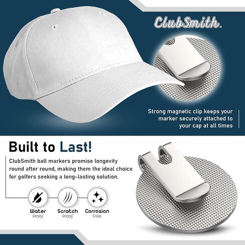 مجموعة مشبك قبعة كرة الجولف الفاخرة من ClubSmith®، البرسيم المحظوظ وشامروك، علامة كرة الجولف المغناطيسية المضحكة، ملحقات الجولف الرائعة لعملة التحديد، هدايا الجولف للرجال والنساء in Kuwait