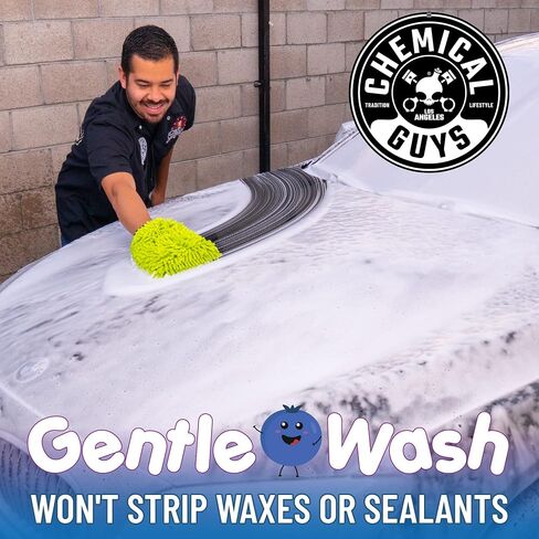 Chemical Guys CWS21616A Car Wash, Dry & Shine Bundle - Blueberry Snow Foam Car Wash Soap, 16 oz + After Wash Gloss Boosting Drying Aid (16 oz) (2 Items) Works on Cars, Trucks, SUVs in Saudi Arabia