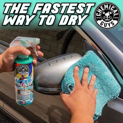 Chemical Guys CWS21616A Car Wash, Dry & Shine Bundle - Blueberry Snow Foam Car Wash Soap, 16 oz + After Wash Gloss Boosting Drying Aid (16 oz) (2 Items) Works on Cars, Trucks, SUVs in Saudi Arabia
