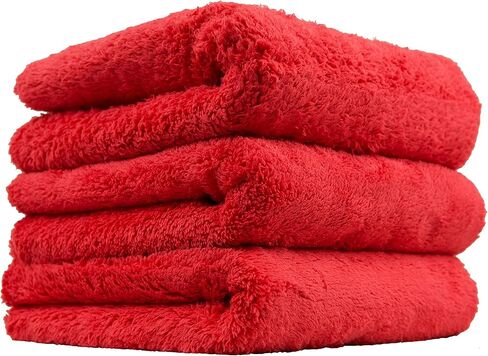 Chemical Guys Happy Ending Ultra Plush Edgeless Microfiber Towel, Red (16" x 16") in Saudi Arabia