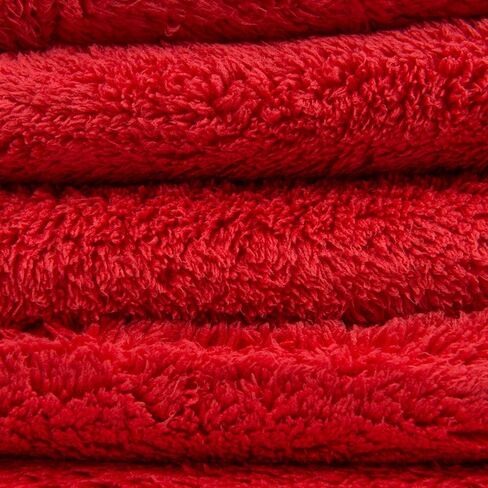 Chemical Guys Happy Ending Ultra Plush Edgeless Microfiber Towel, Red (16" x 16") in Saudi Arabia