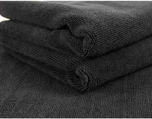 كيميكال جايز MIC_805_3 منشفة مونستر إيدجليس من الألياف الدقيقة، سوداء (40.64 سم × 40.64 سم) (عبوة من 3 قطع) in Kuwait