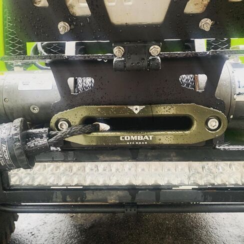 Combat Off Road Extraction Hawse Fairlead - Billet 6061-T6 Aluminum - 10,000 lb Capacity - Anodized Hard Coat - Military Grade - Compatible with: Jeep in Saudi Arabia