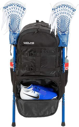 XXL Premium Lacrosse Bag, Trusted Lacrosse Backpack for Men & Women; XX-Large Sports Travel Backpack with Ball Holder Holds All Lacrosse, Soccer & Volley Ball Equipments in Saudi Arabia