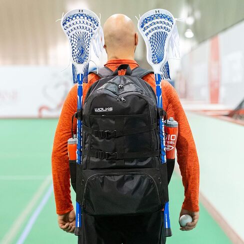 XXL Premium Lacrosse Bag, Trusted Lacrosse Backpack for Men & Women; XX-Large Sports Travel Backpack with Ball Holder Holds All Lacrosse, Soccer & Volley Ball Equipments in Saudi Arabia