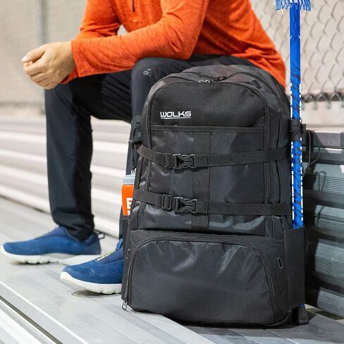 XXL Premium Lacrosse Bag, Trusted Lacrosse Backpack for Men & Women; XX-Large Sports Travel Backpack with Ball Holder Holds All Lacrosse, Soccer & Volley Ball Equipments in Saudi Arabia