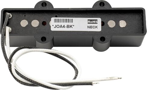 Artec JOA4 Alnico 5 Vintage Tone Jazz Bass Pickups مجموعة التقاطات جسر الرقبة لـ 4 سلسلة J-Bass الكهربائية، أسود in Saudi Arabia