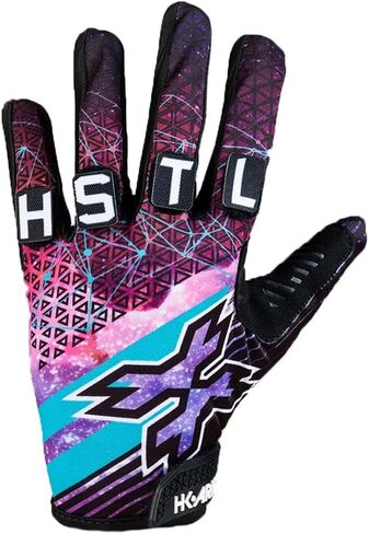 HK Army Freeline Knucklez Customizable Paintball Gloves - Galaxy - Large in Saudi Arabia