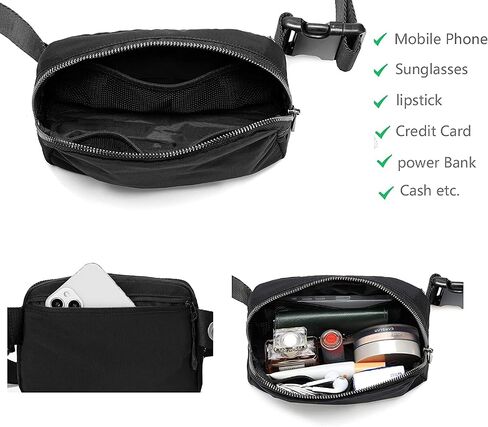 Belt Bag Waist Pack Bum Bag Crossbody Fanny Pack for Women and Men with Adjustable Strap Small Waist Pouch for Travel Workout Running Hiking in Saudi Arabia