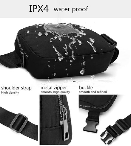 Belt Bag Waist Pack Bum Bag Crossbody Fanny Pack for Women and Men with Adjustable Strap Small Waist Pouch for Travel Workout Running Hiking in Saudi Arabia