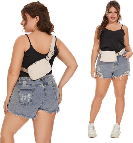 Belt Bag Waist Pack Bum Bag Crossbody Fanny Pack for Women and Men with Adjustable Strap Small Waist Pouch for Travel Workout Running Hiking in Saudi Arabia