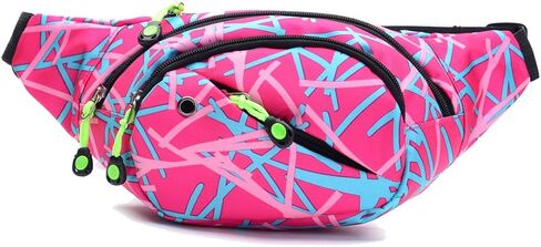 حقيبة خصر Ausion Fanny Pack للرجال والنساء، حزام قابل للتعديل، حقيبة بوم عصرية مقاومة للماء، حقيبة خصر للمشي لمسافات طويلة للسفر، كاجوال، الجري، المشي لمسافات طويلة، ركوب الدراجات in Kuwait