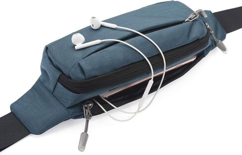 USHAKE Fanny Pack حقائب الخصر مع موسع للرجال والنساء، حقيبة الخصر وحقيبة الورك مع 3 جيوب بسحاب وأشرطة قابلة للتعديل للسفر غير الرسمي والمشي لمسافات طويلة والجري والرياضات الخارجية in Kuwait