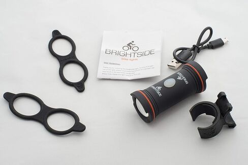 ضوء جانبي للدراجة من برايتسايد. ضوء جانبي ساطع وعنبر وقابل لإعادة الشحن لراكبي الدراجات على الطرق. ابقِ مرئيًا من جوانب دراجتك، بطارية تدوم 36 ساعة، ضوء دراجة 2.3 أونصة. in Kuwait