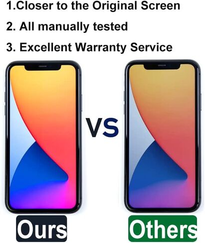 لشاشة iPhone 12/12 Pro LCD بديلة مقاس 6.1 بوصة مجموعة شاشة تعمل باللمس مع مجموعة أدوات إصلاح كاملة ودعم (معرف الوجه واللمس ثلاثي الأبعاد) in Kuwait