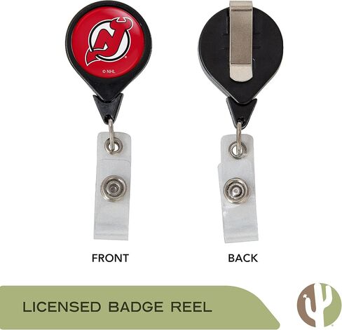 New Jersey Devils NJ NHL Team Retractable Badge Holder Ticket Clip Reel ID in Saudi Arabia