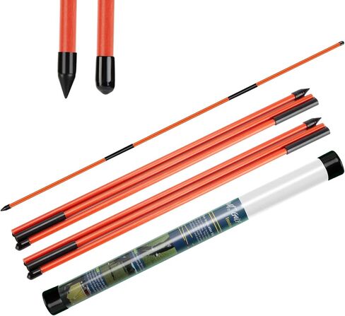 عصا محاذاة الجولف MSOAT، 2 حزمة من قضبان محاذاة الجولف، 48 بوصة عصي محاذاة قابلة للطي لتصحيح وضعية التأرجح، أعواد مساعدة تدريب ممارسة الجولف مع علبة أنبوبية in Kuwait