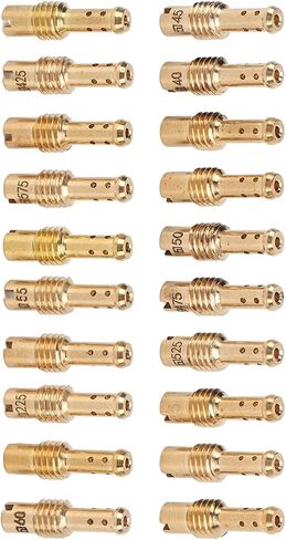 Carburetor Pilot Nozzle, 20PCS Carburetor Slow Pilot Jet Kit 12.5 60 Metal Replacement for MIKUNI VM TM TMX Carbs in Saudi Arabia