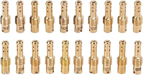 Carburetor Pilot Nozzle, 20PCS Carburetor Slow Pilot Jet Kit 12.5 60 Metal Replacement for MIKUNI VM TM TMX Carbs in Saudi Arabia