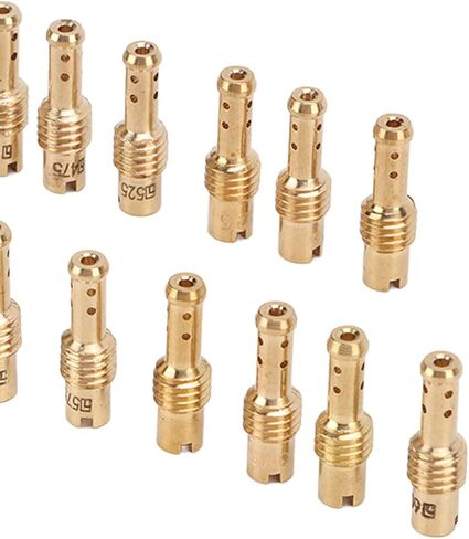 Carburetor Pilot Nozzle, 20PCS Carburetor Slow Pilot Jet Kit 12.5 60 Metal Replacement for MIKUNI VM TM TMX Carbs in Saudi Arabia