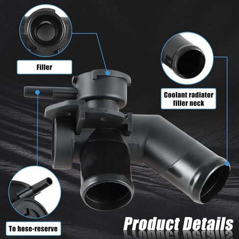 Engine Coolant Filler Neck Pipe-Sub Radiator Filler Pipe with Radiator Fill Cap Compatible with Nissan Quest 2011-2017 Nissan Murano 2009-2014 Replace # 21517JP00A 214308991A in Saudi Arabia