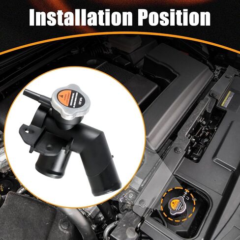Engine Coolant Filler Neck Pipe-Sub Radiator Filler Pipe with Radiator Fill Cap Compatible with Nissan Quest 2011-2017 Nissan Murano 2009-2014 Replace # 21517JP00A 214308991A in Saudi Arabia